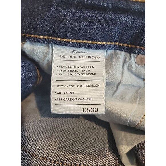 Kancan Jeans Ashlyn Mid Rise Super Skinny Jeans‎ Dark Wash Women's Size 13/30 - Picture 7 of 7